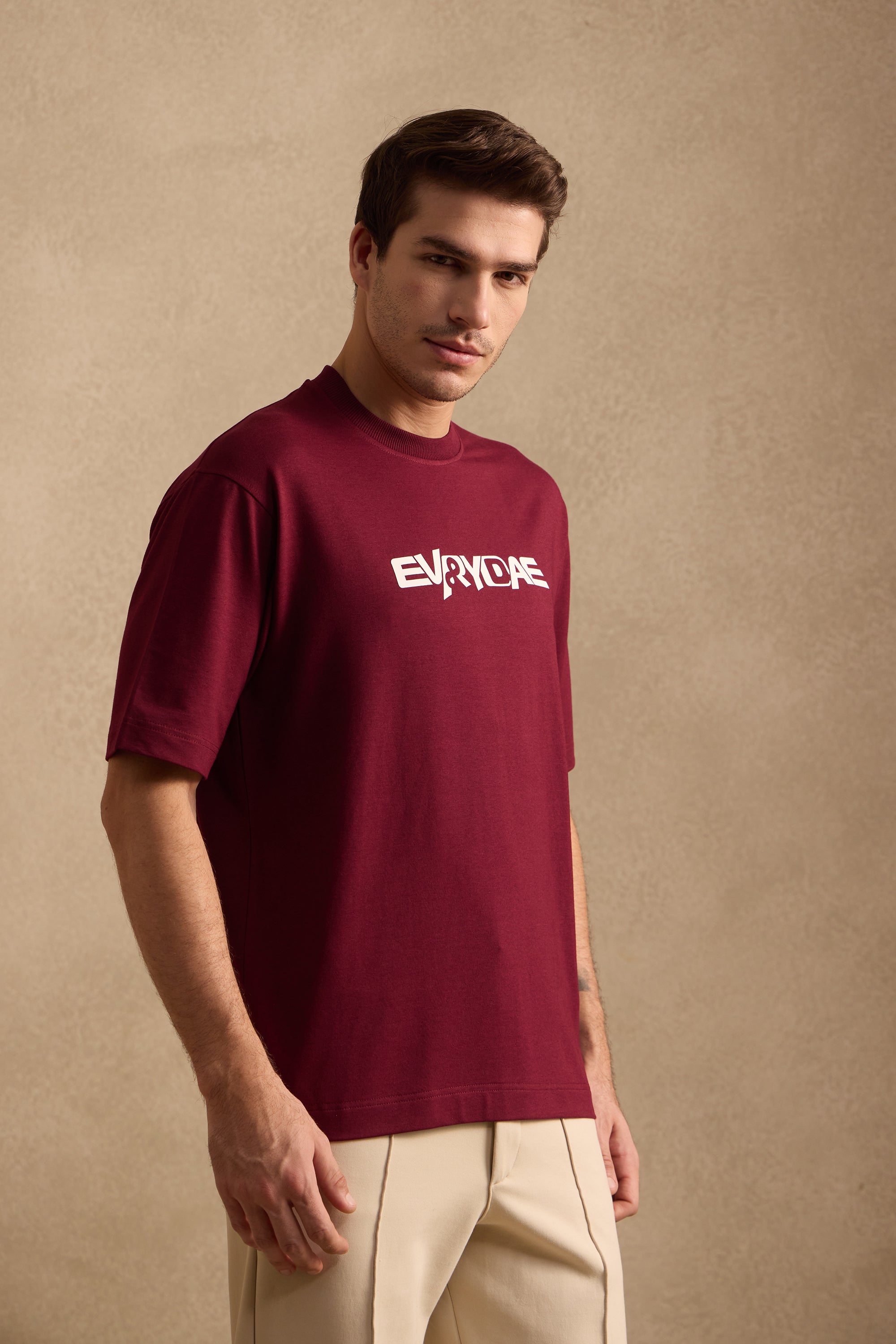 THE BAMBOO CREW TSHIRT IN MULBERRY WINE
