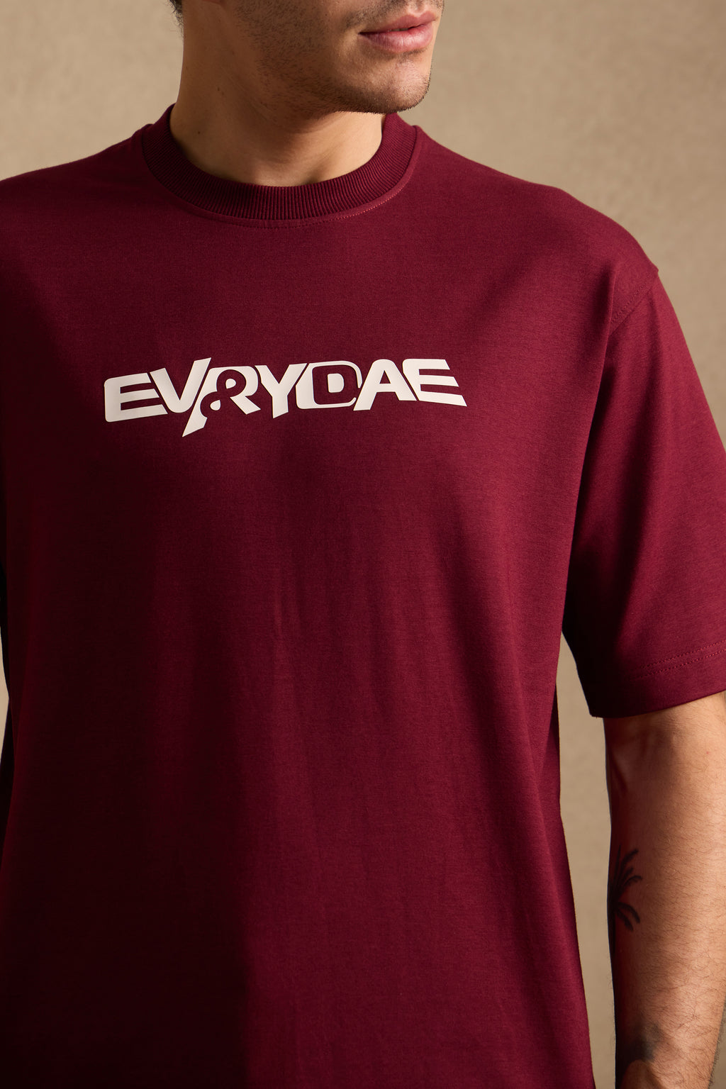 THE BAMBOO CREW TSHIRT IN MULBERRY WINE