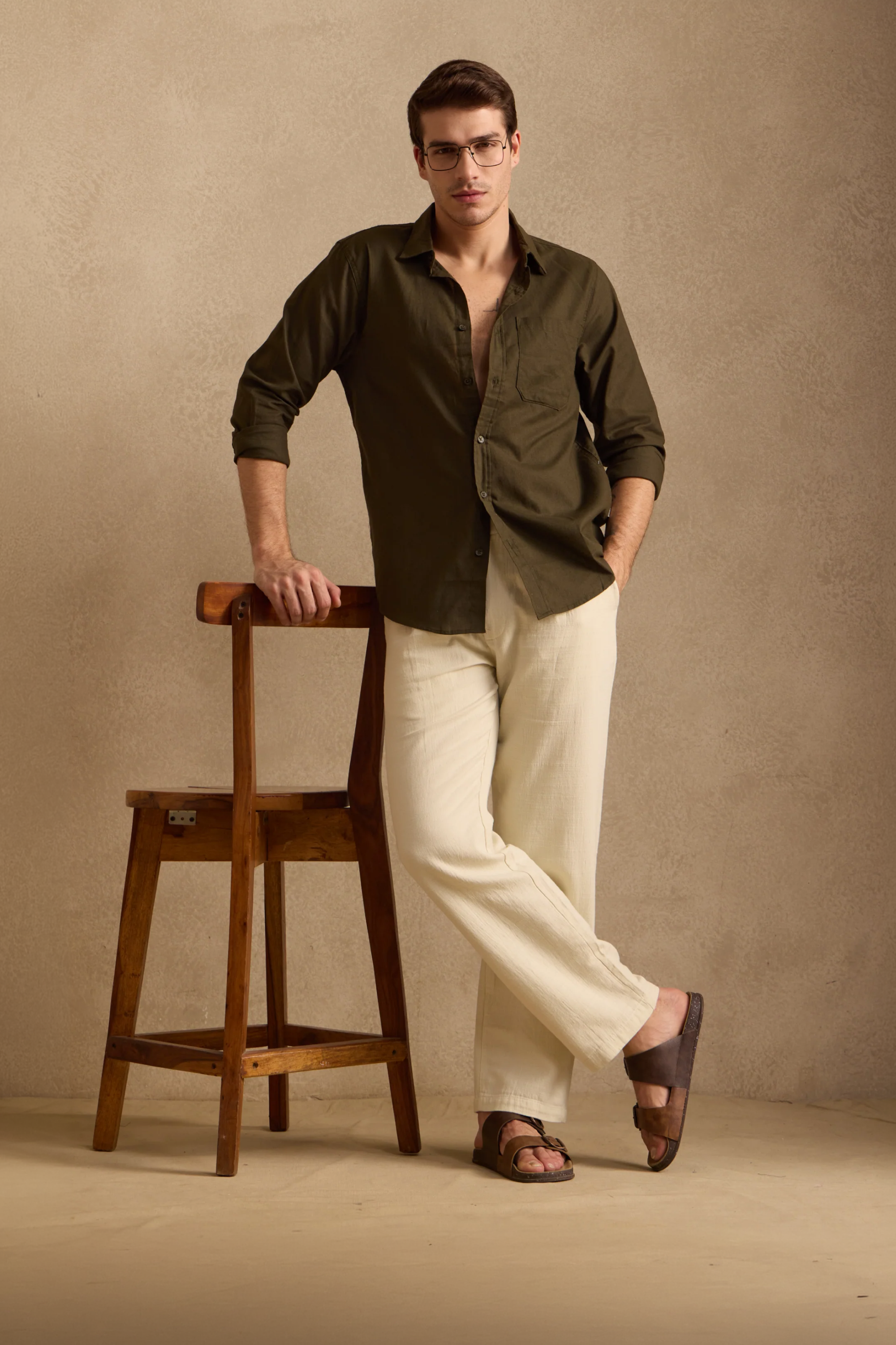 THE SEOUL LINEN PANTS IN LIGHT SAND