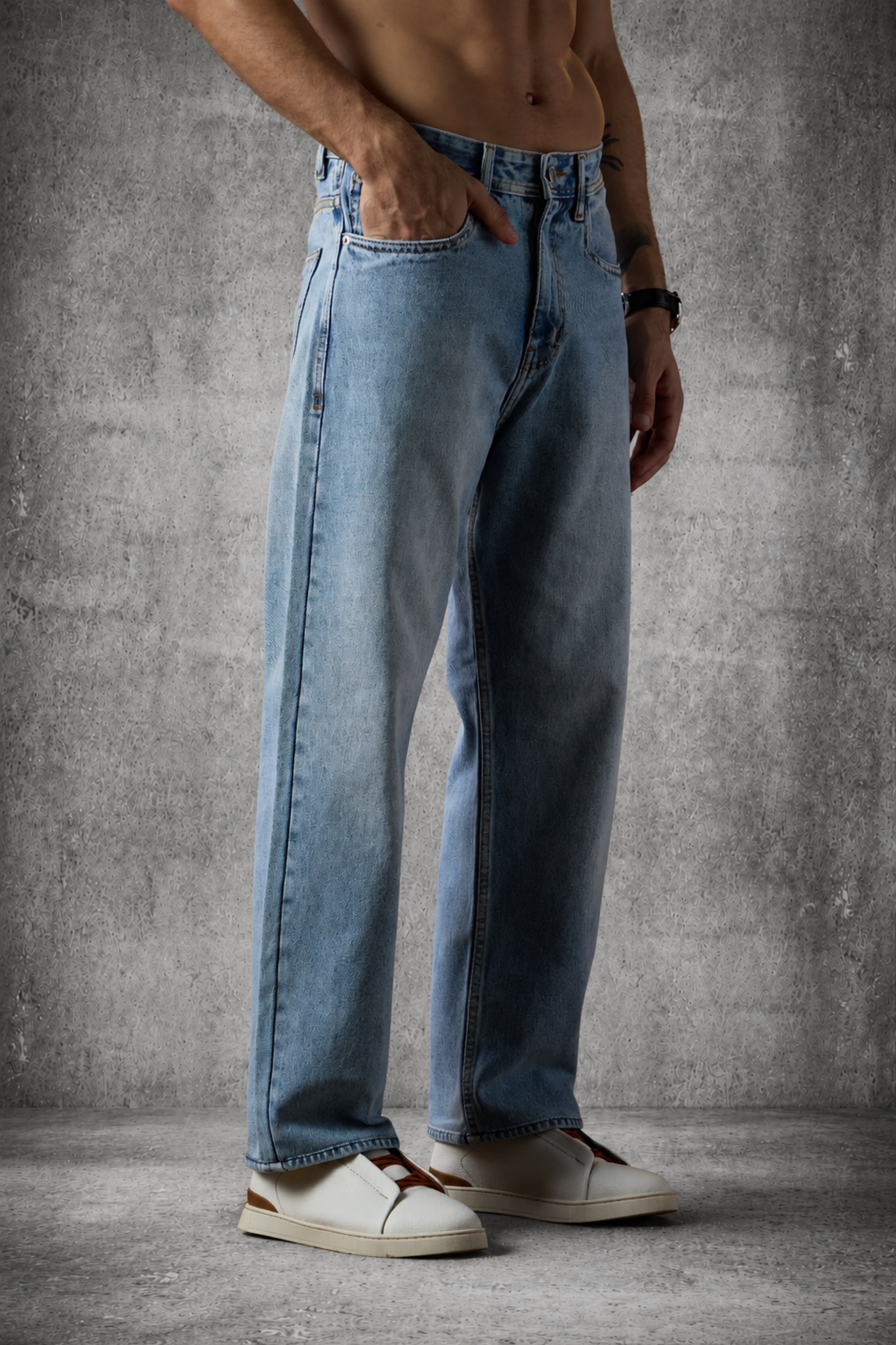 THE EASE DENIM IN FADED INDIGO