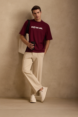 THE BAMBOO CREW TSHIRT IN MULBERRY WINE