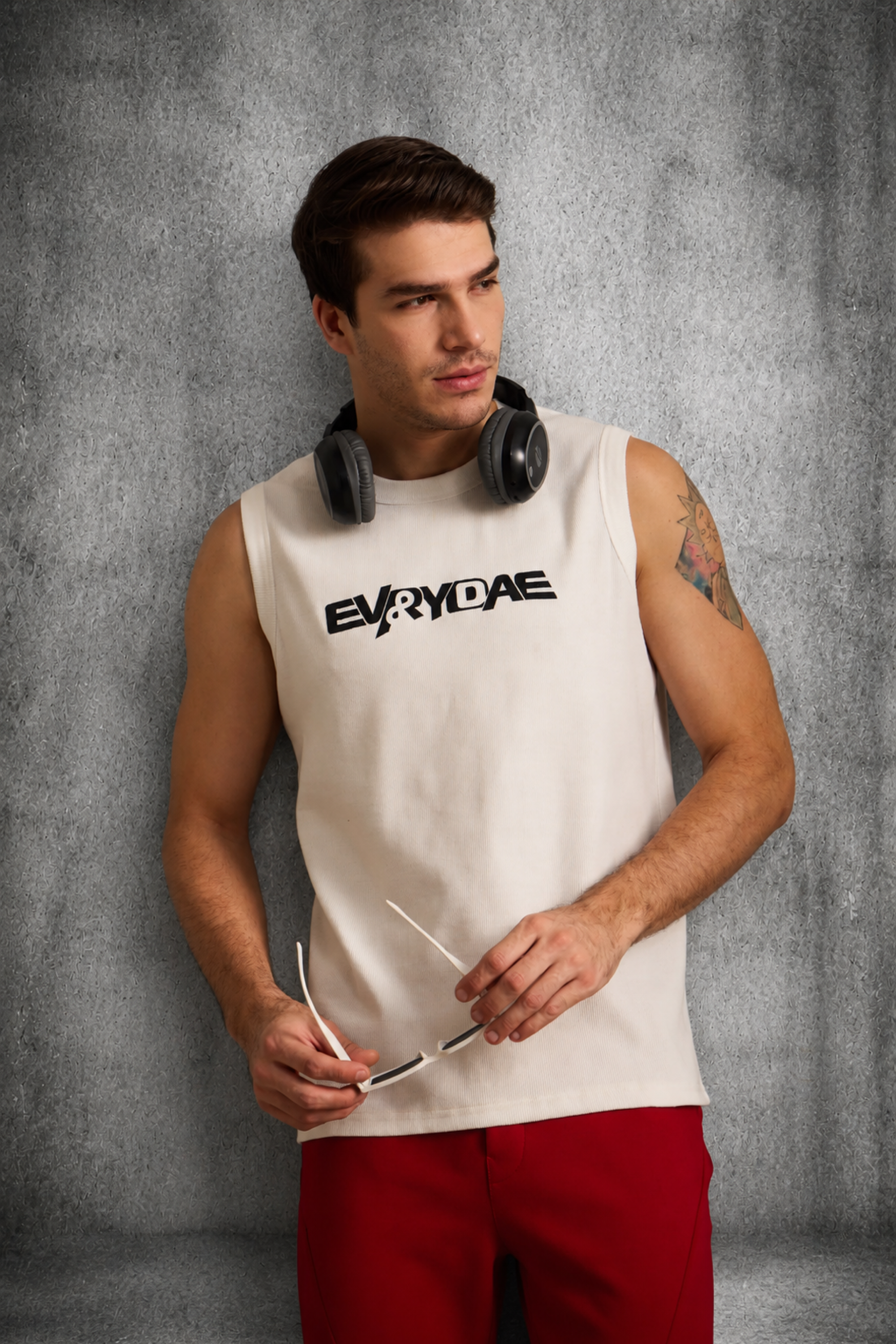 EVRYDAE RIBBED MUSCLE TANK