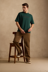 THE BAMBOO CREW TSHIRT IN FOREST GREEN