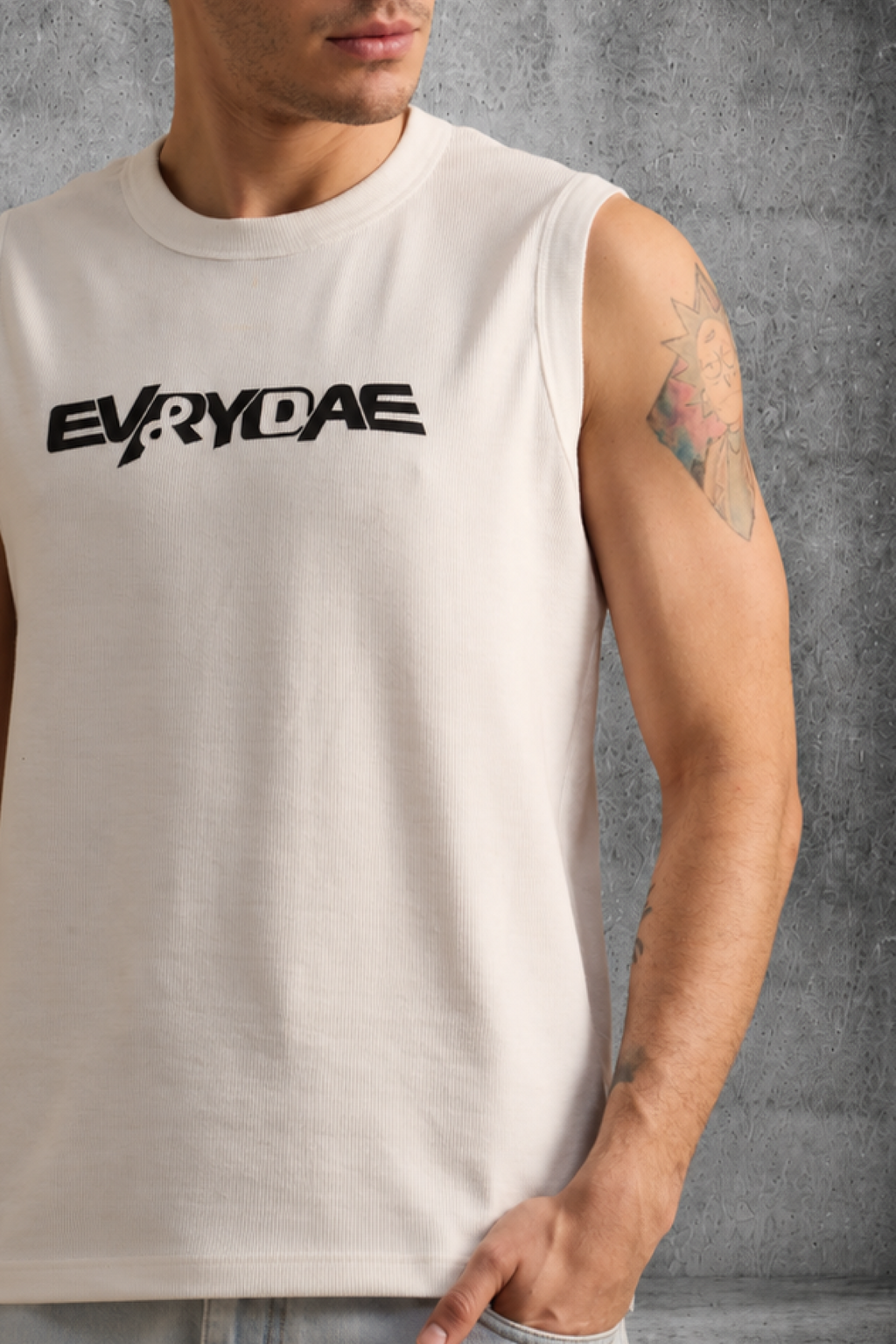 EVRYDAE RIBBED MUSCLE TANK