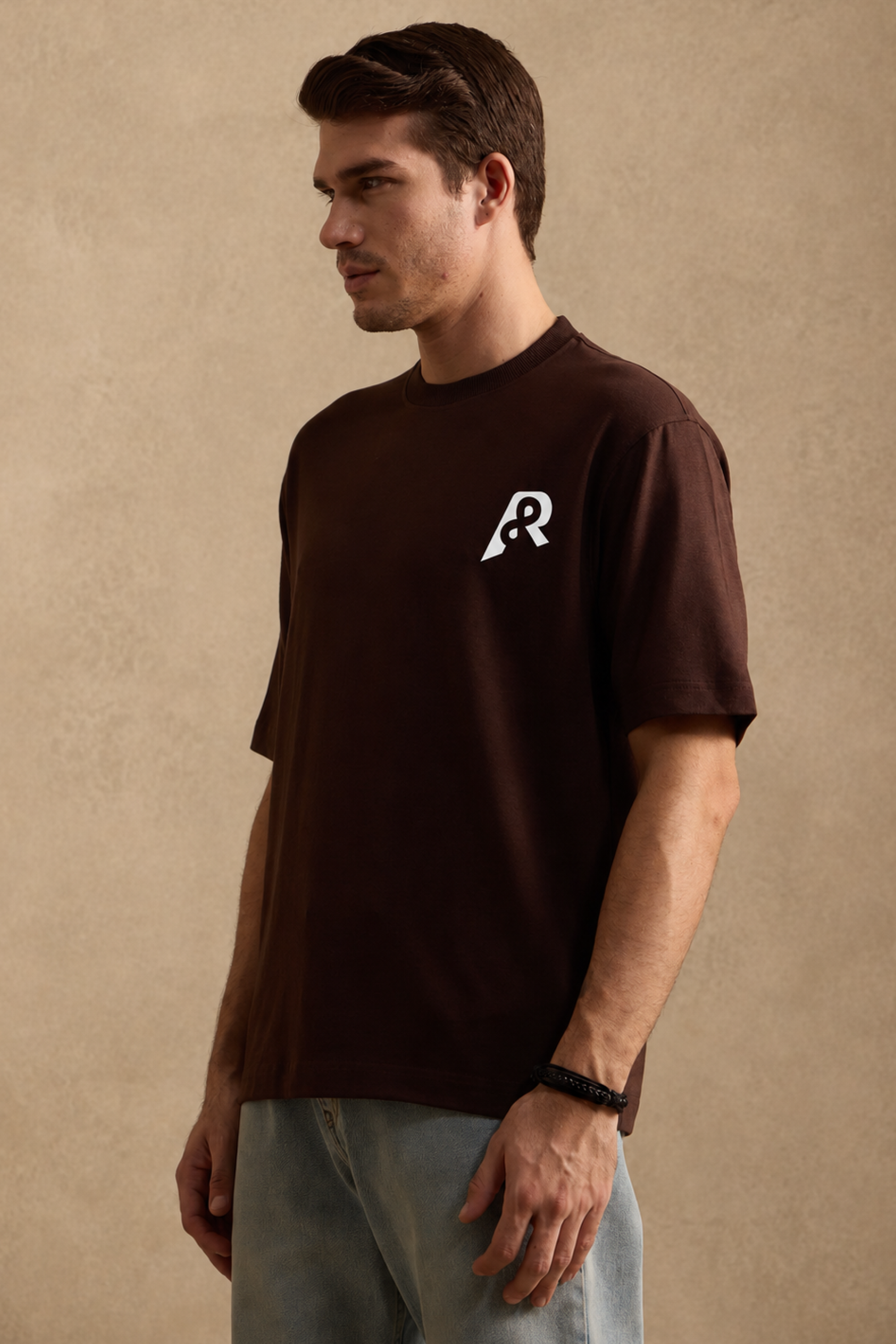 THE BAMBOO CREW TSHIRT IN EXPRESSO BROWN