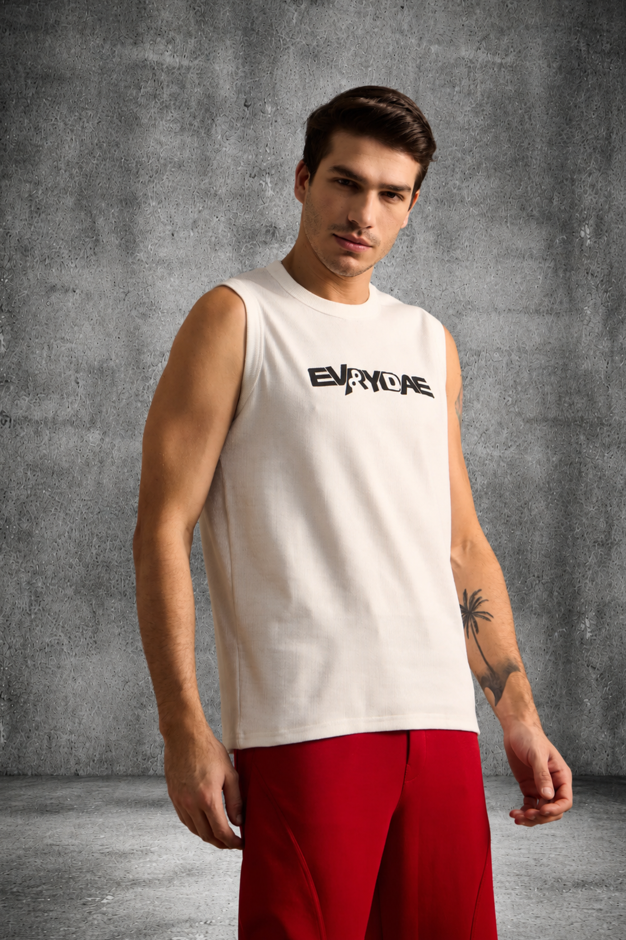 EVRYDAE RIBBED MUSCLE TANK