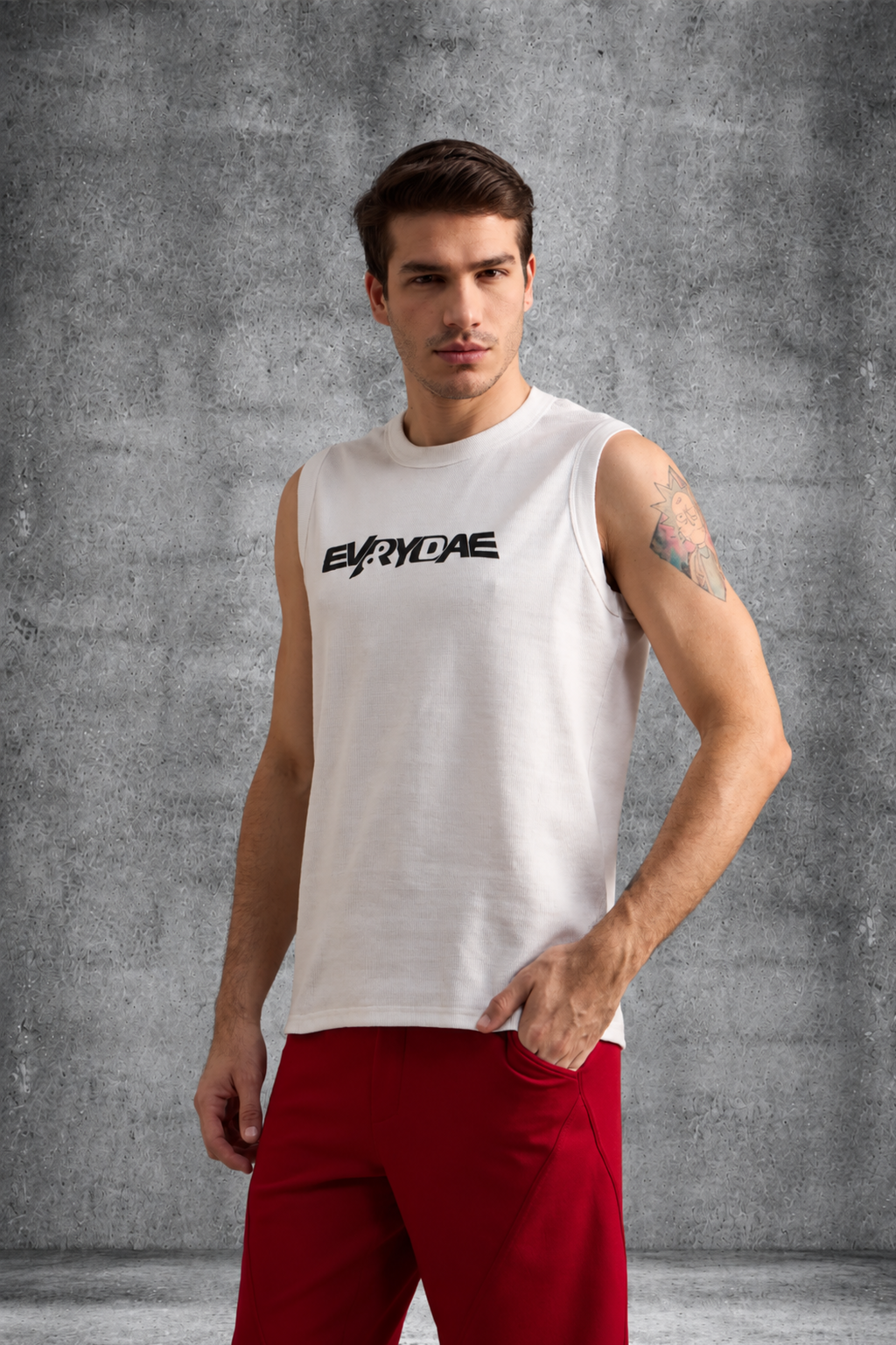 EVRYDAE RIBBED MUSCLE TANK