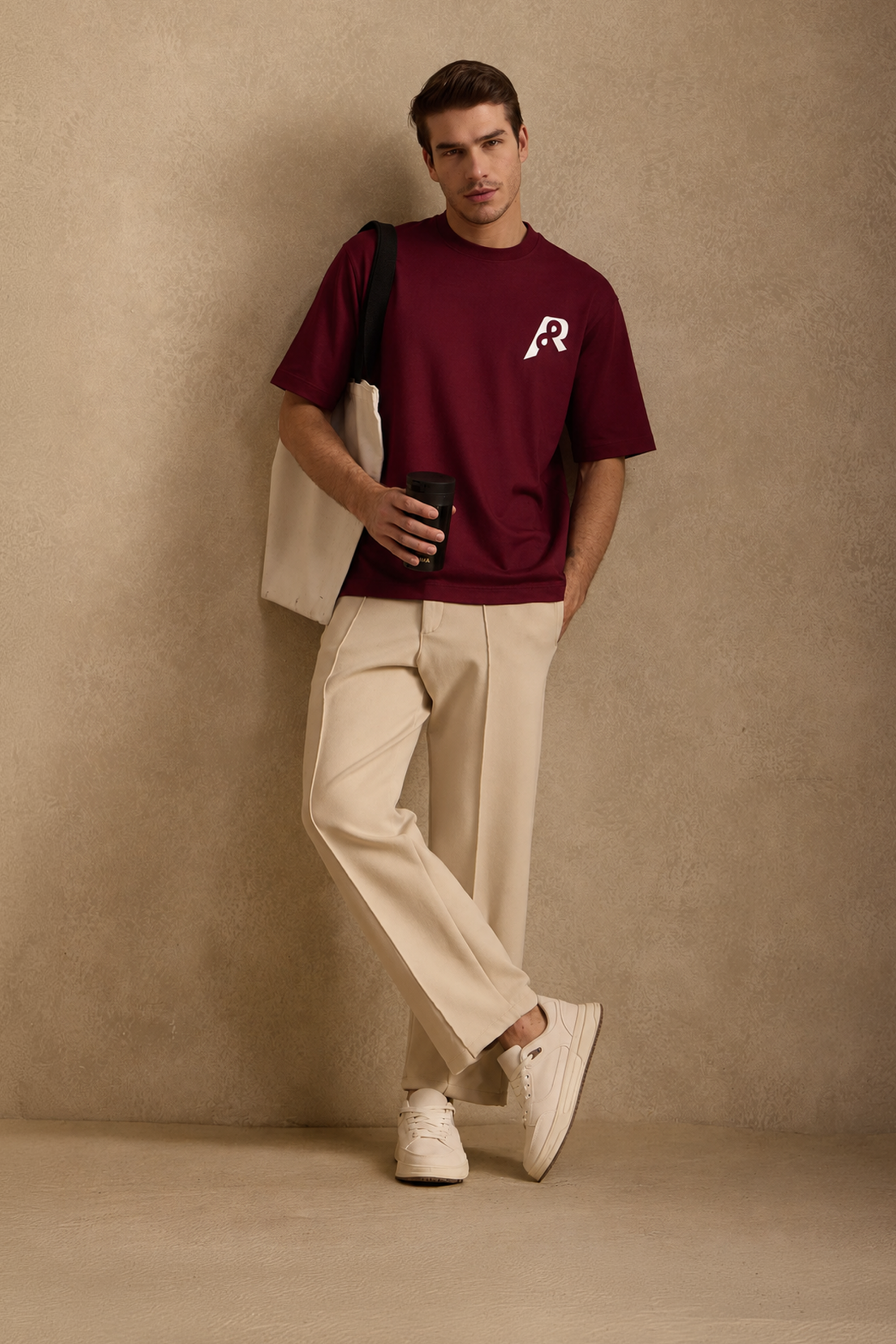 THE BAMBOO CREW TSHIRT IN MULBERRY WINE