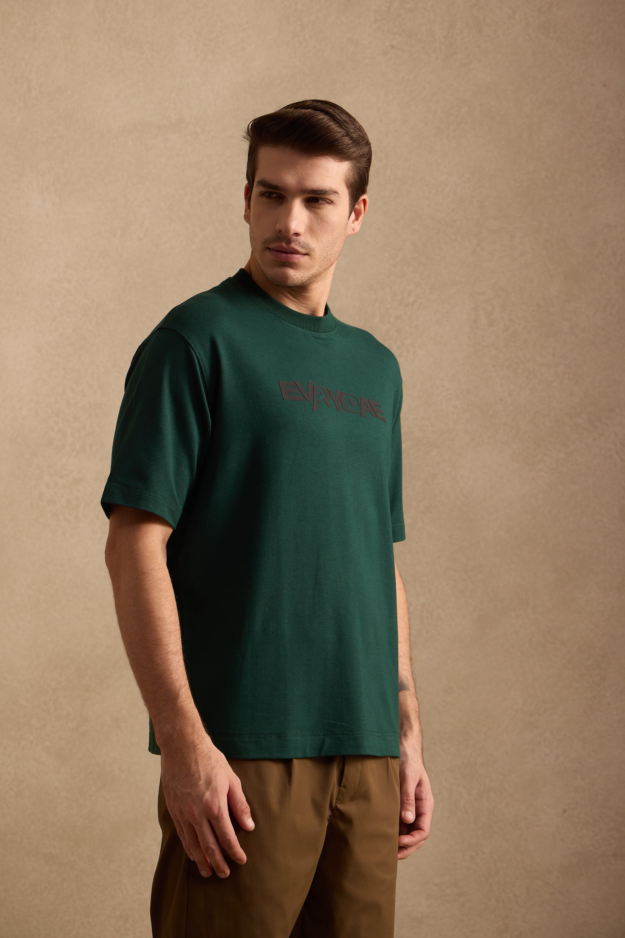 THE BAMBOO CREW TSHIRT IN FOREST GREEN