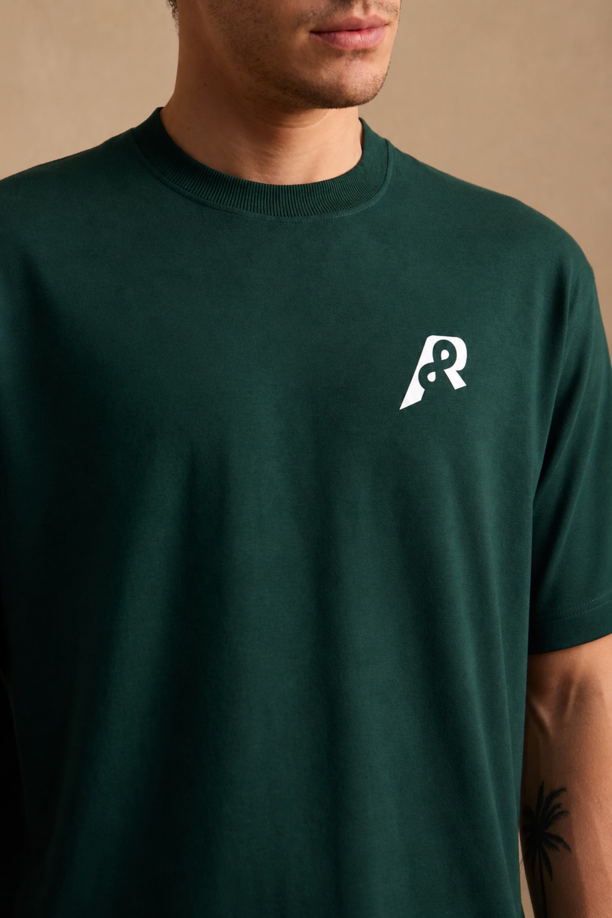 THE BAMBOO CREW TSHIRT IN FOREST GREEN