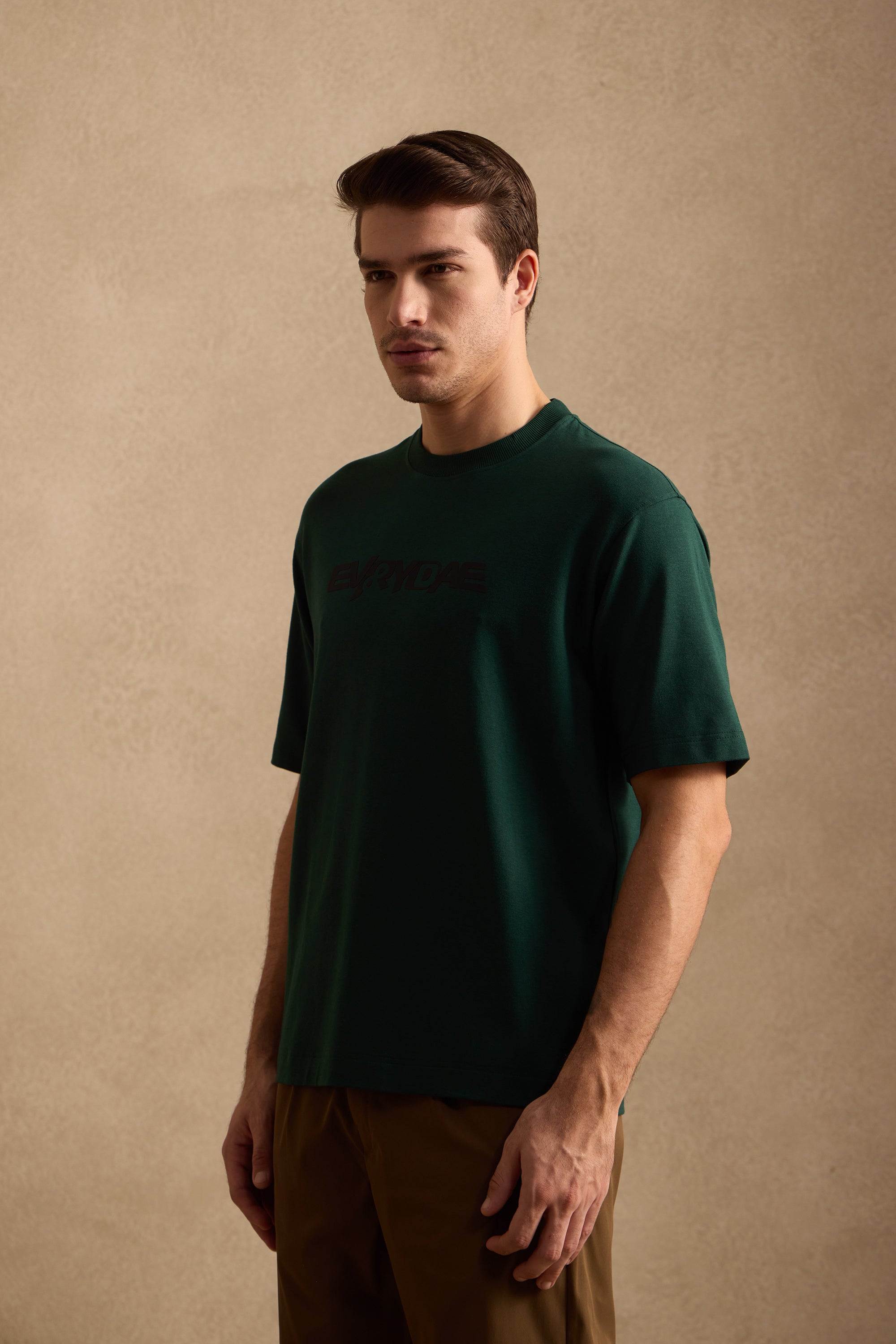 THE BAMBOO CREW TSHIRT IN FOREST GREEN