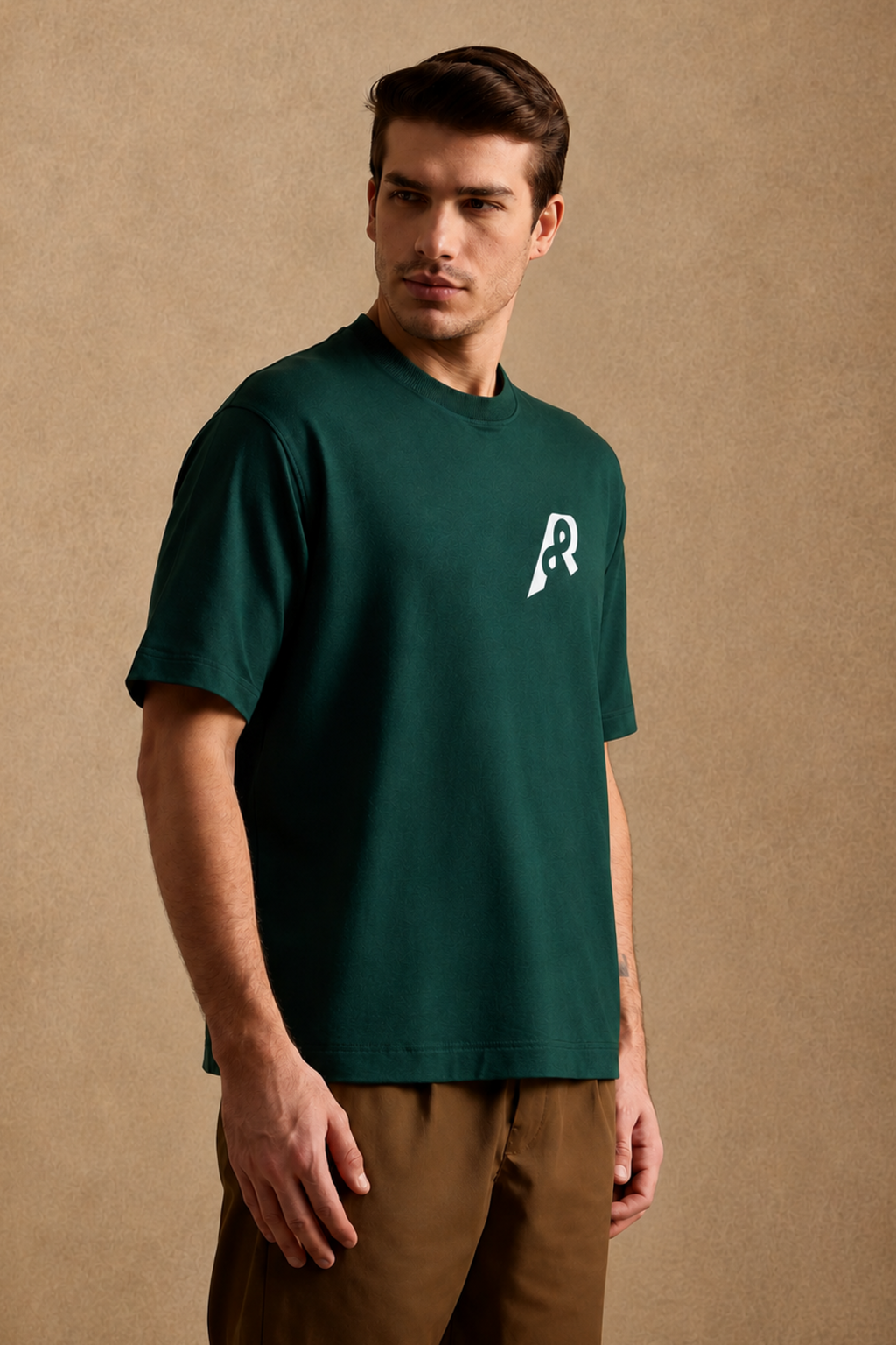 THE BAMBOO CREW TSHIRT IN FOREST GREEN