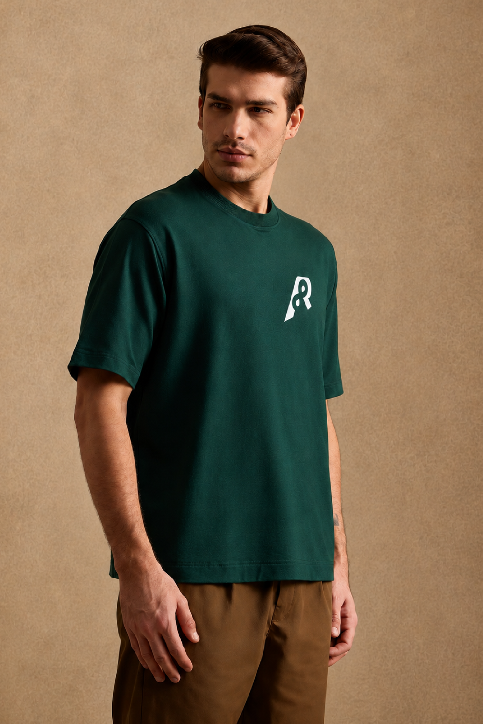 THE BAMBOO CREW TSHIRT IN FOREST GREEN