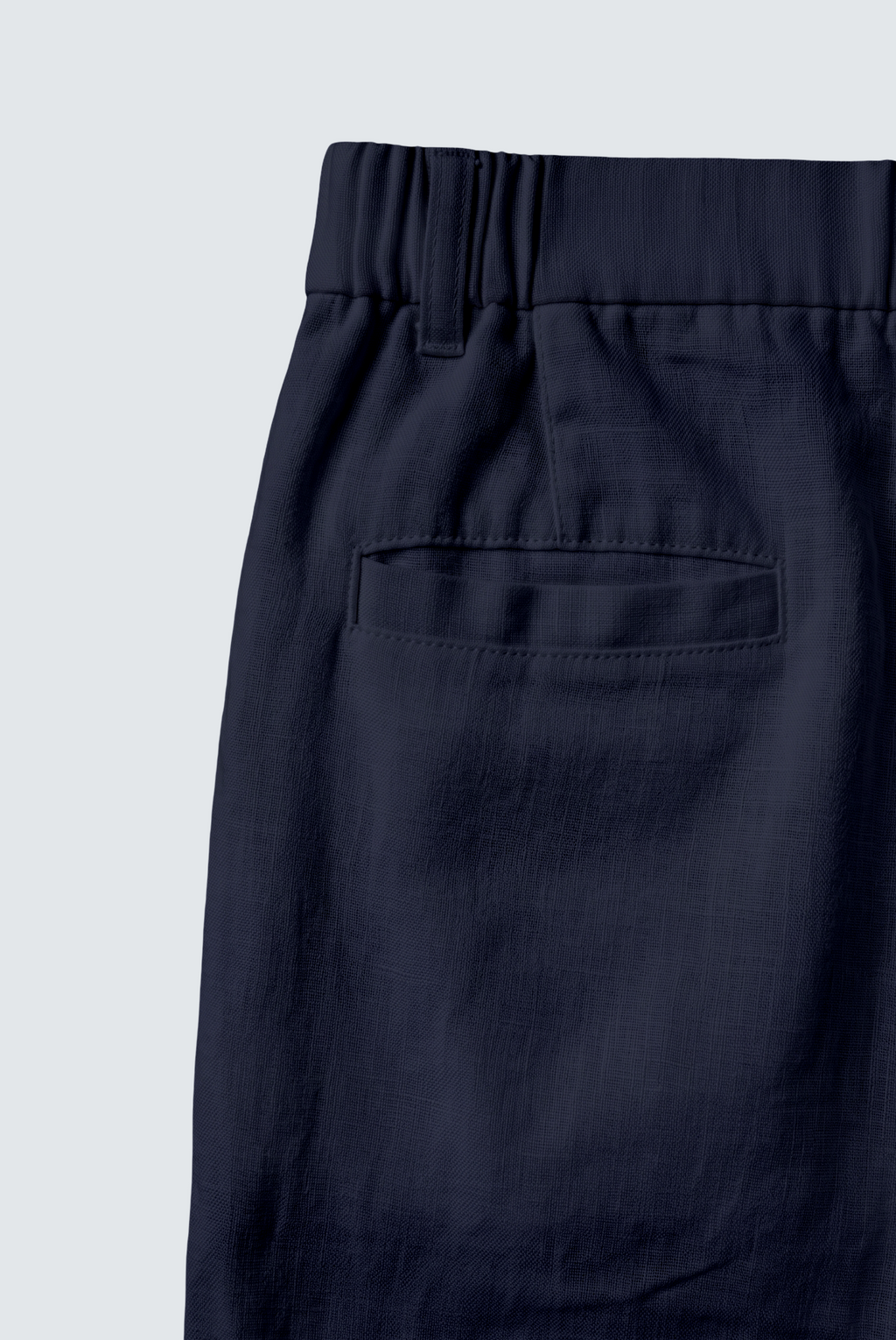EVRYDAE SEOUL LINEN TROUSER IN ROYAL NAVY