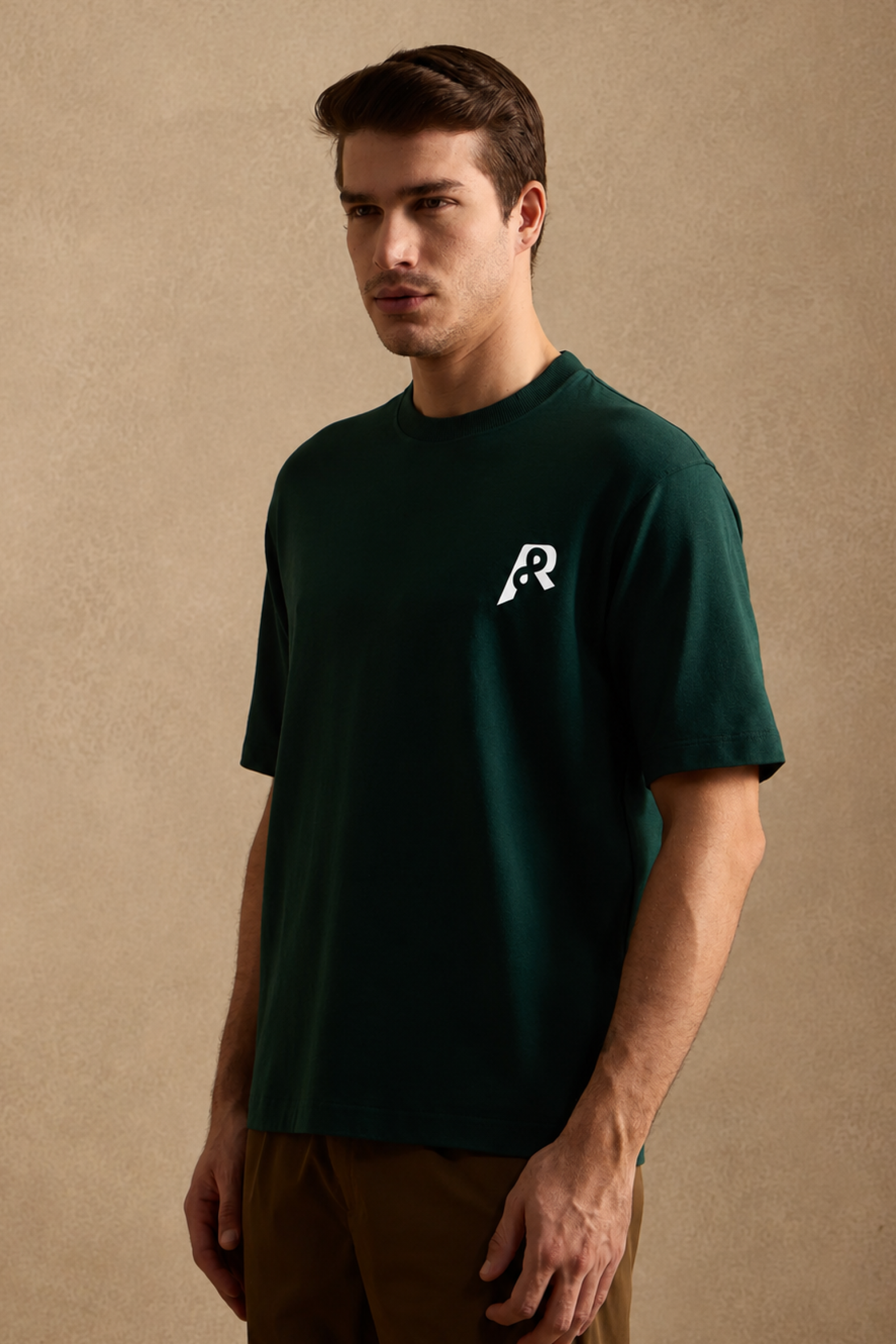THE BAMBOO CREW TSHIRT IN FOREST GREEN
