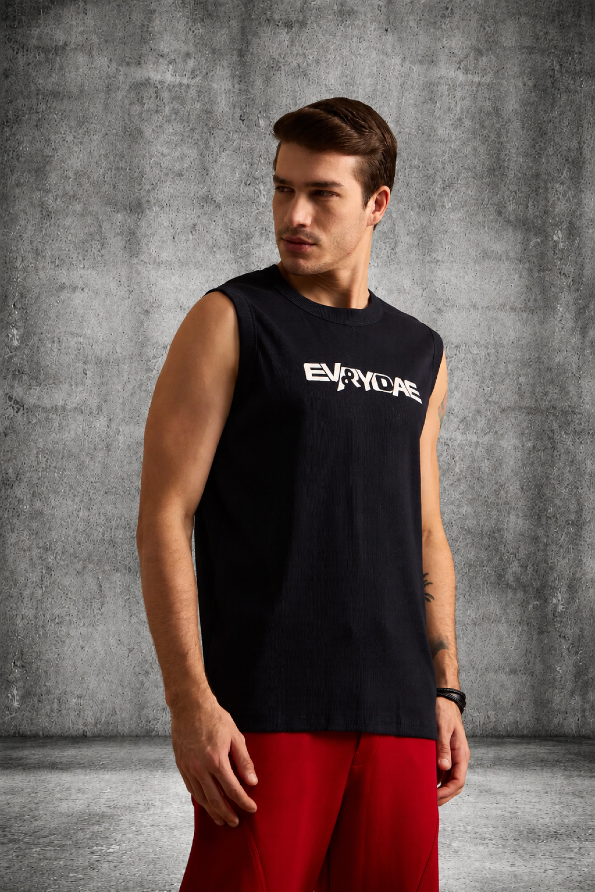 EVRYDAE RIBBED MUSCLE TANK