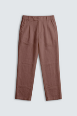 EVRYDAE SEOUL LINEN TROUSER IN SIENNA CLAY