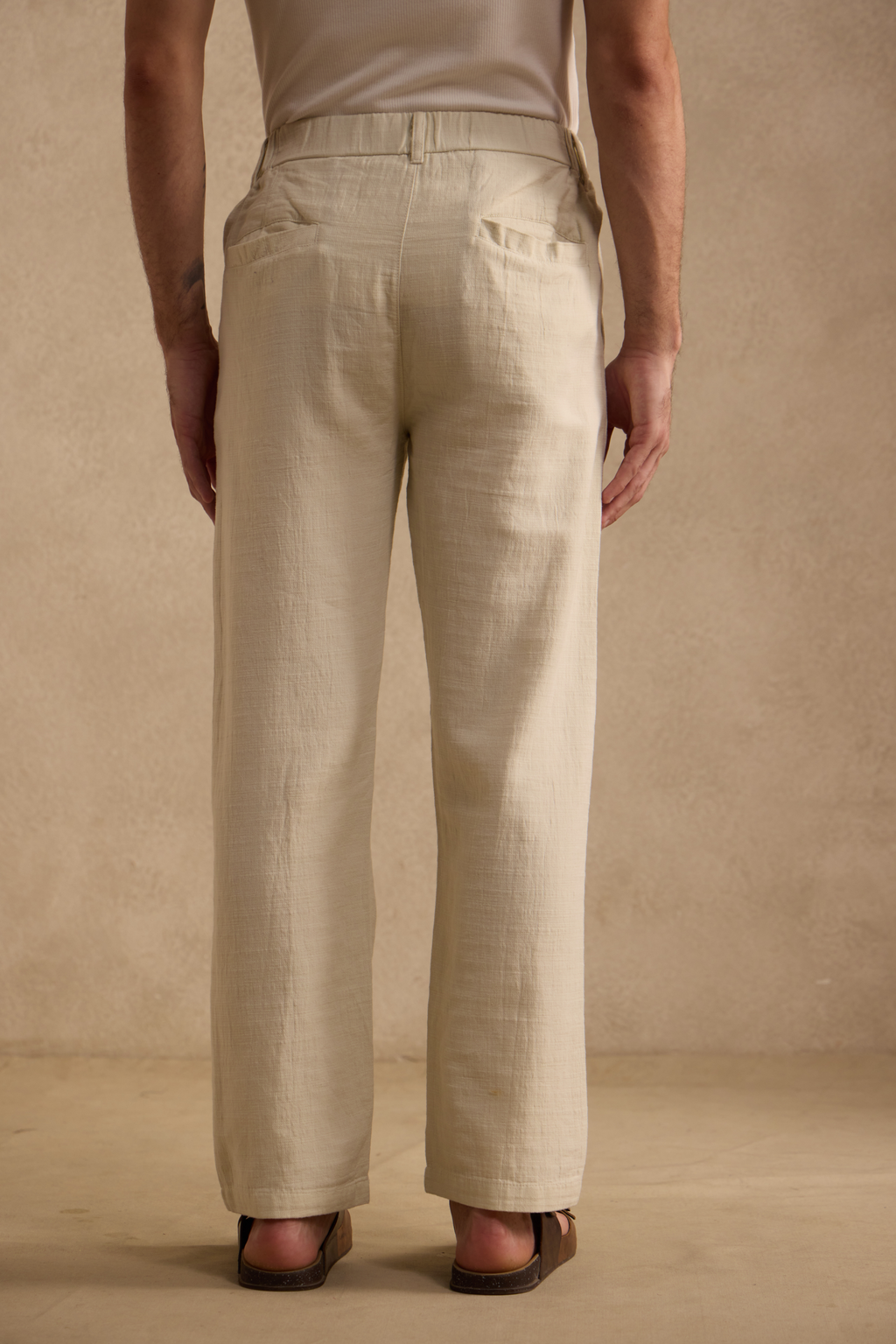 THE SEOUL LINEN PANTS IN LIGHT SAND
