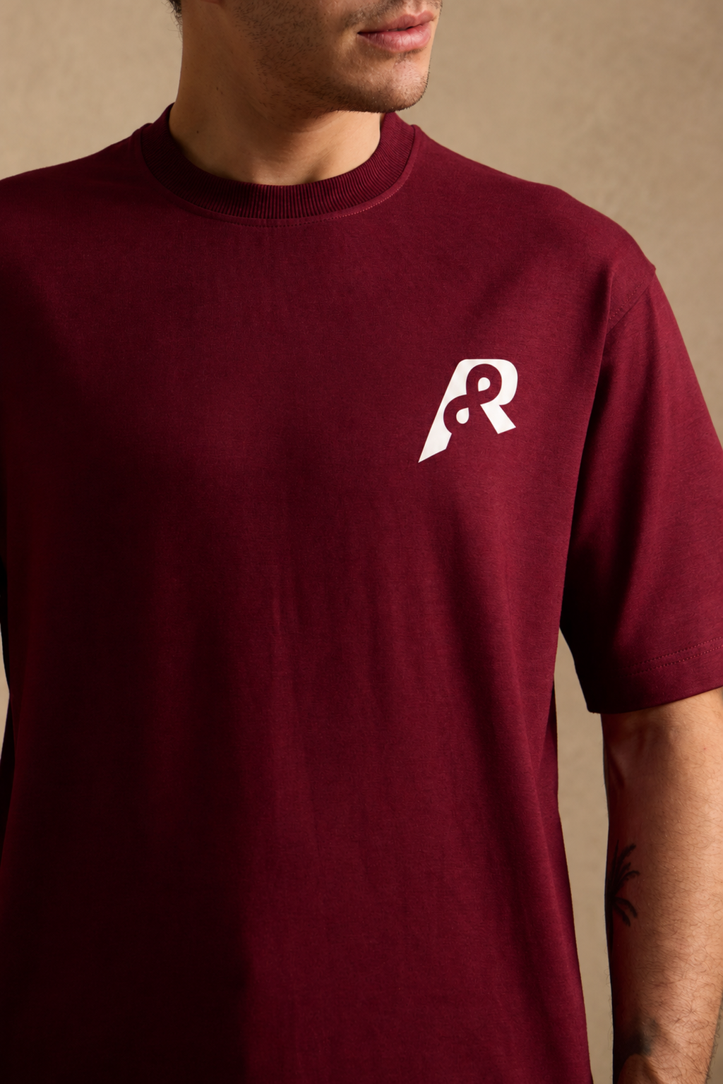THE BAMBOO CREW TSHIRT IN MULBERRY WINE