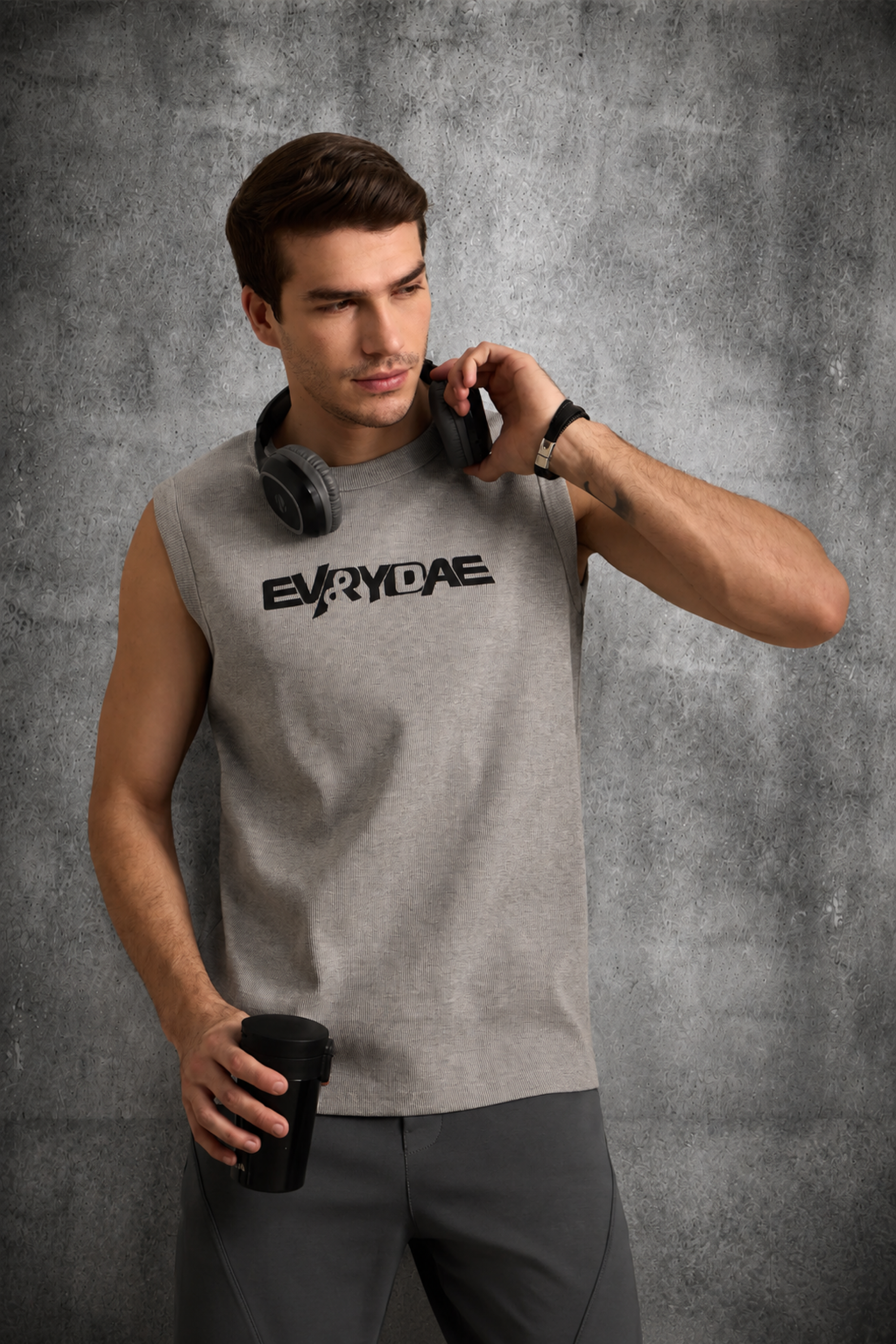 EVRYDAE RIBBED MUSCLE TANK