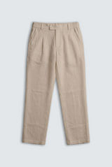 EVRYDAE SEOUL LINEN TROUSER IN BEIGE