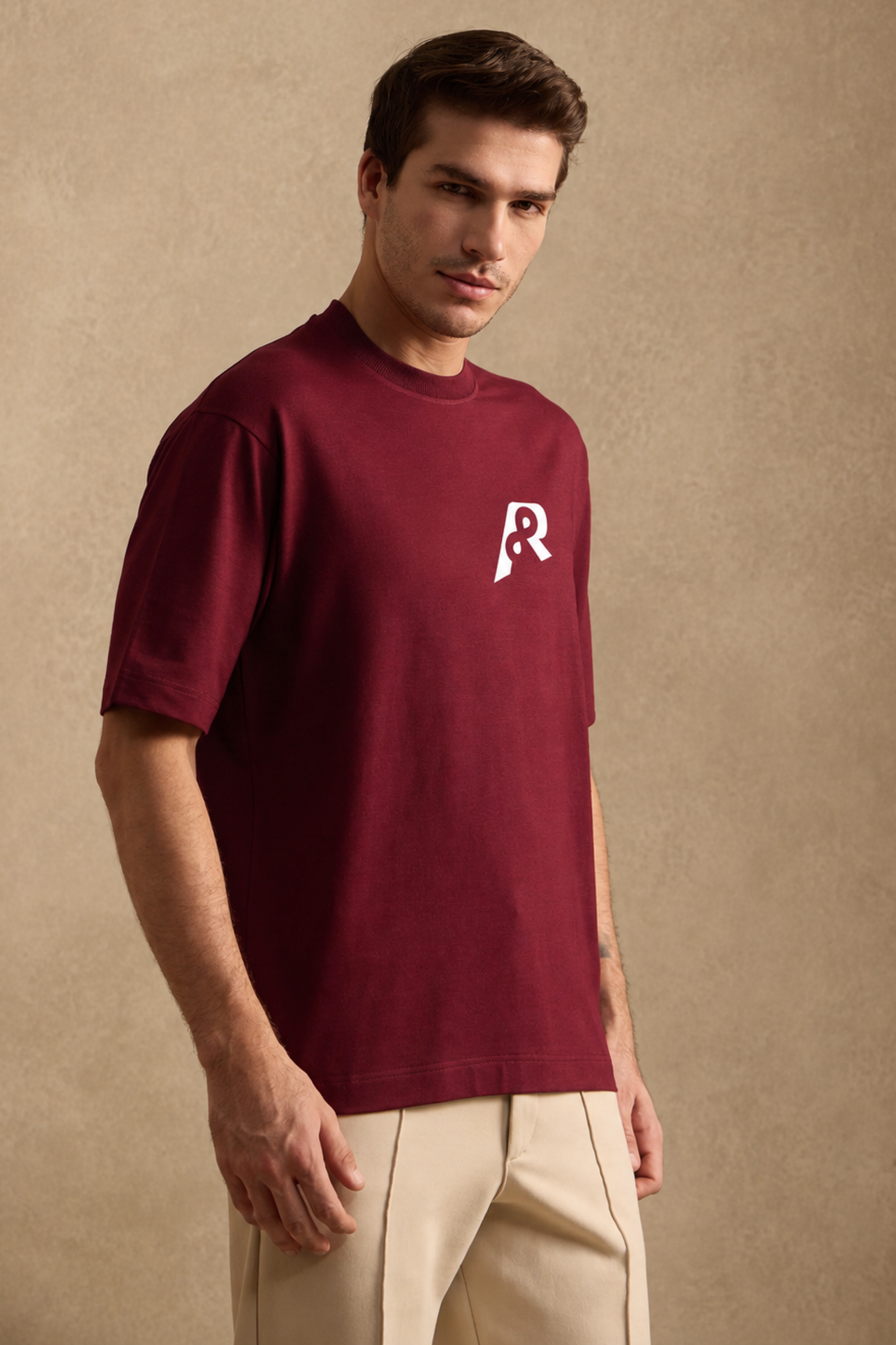 THE BAMBOO CREW TSHIRT IN MULBERRY WINE