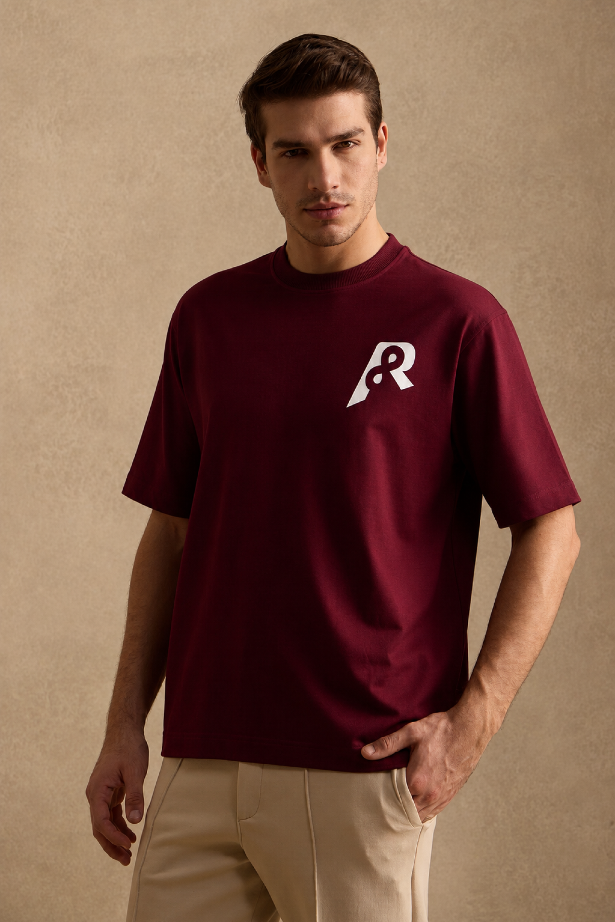 THE BAMBOO CREW TSHIRT IN MULBERRY WINE
