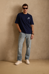 THE BAMBOO CREW TSHIRT IN ROYAL NAVY