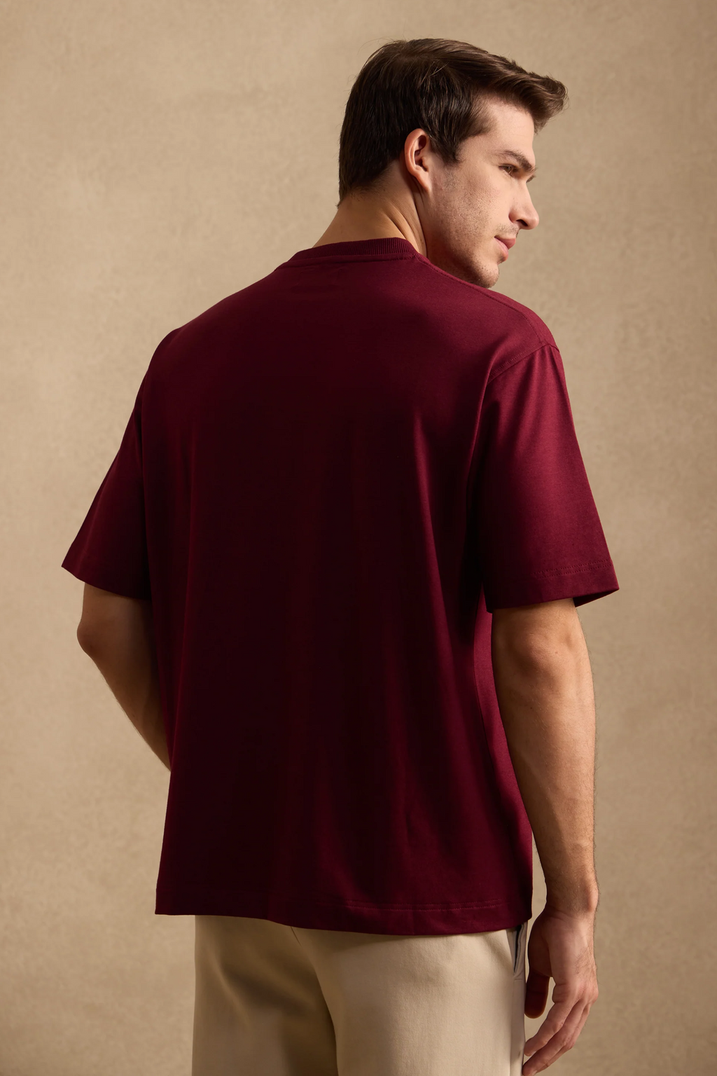 THE BAMBOO CREW TSHIRT IN MULBERRY WINE