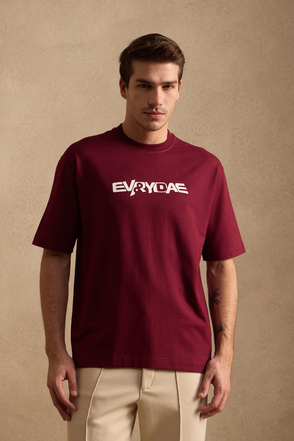 THE BAMBOO CREW TSHIRT IN MULBERRY WINE