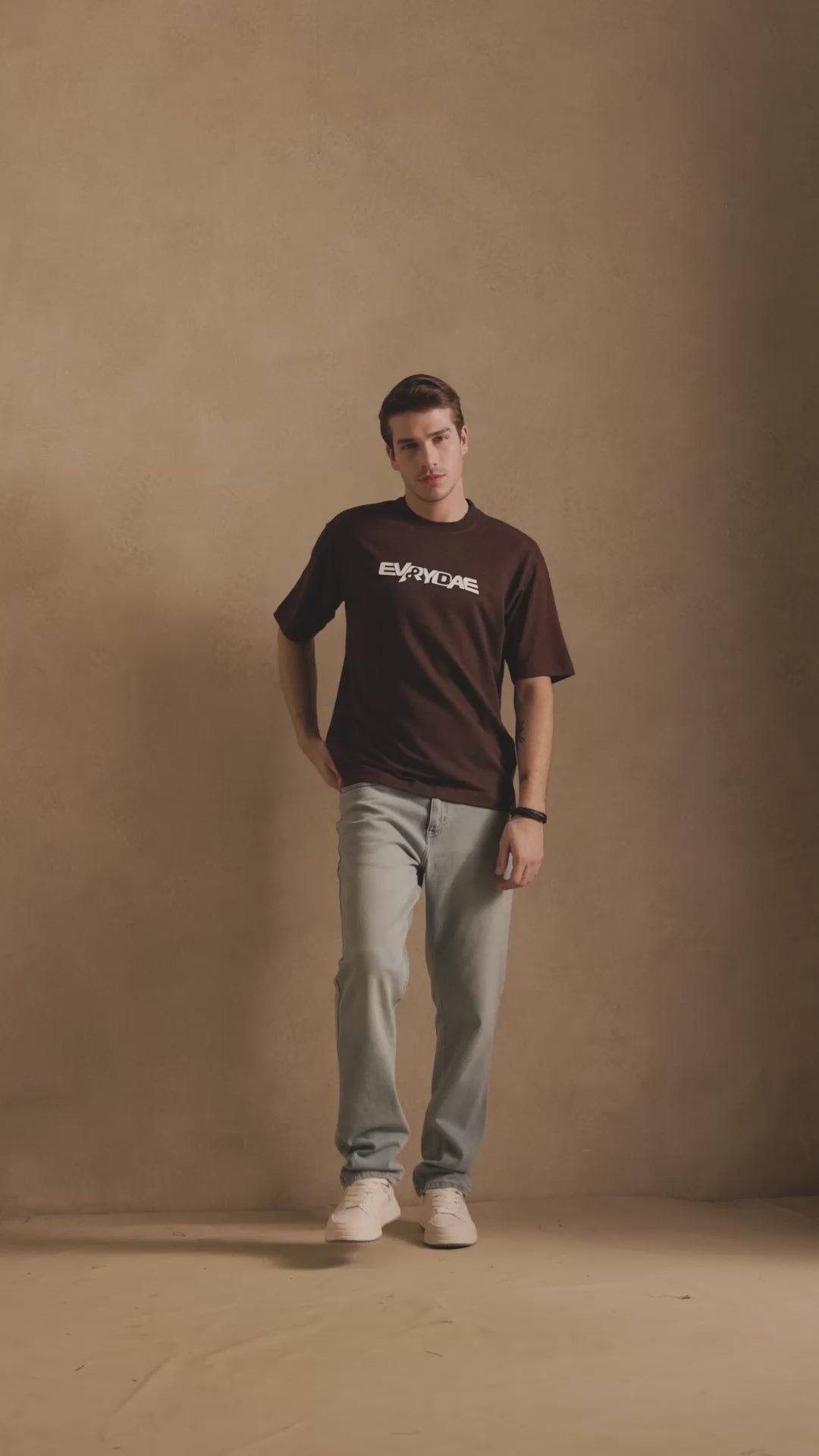 THE BAMBOO CREW NECK IN EXPRESSO BROWN