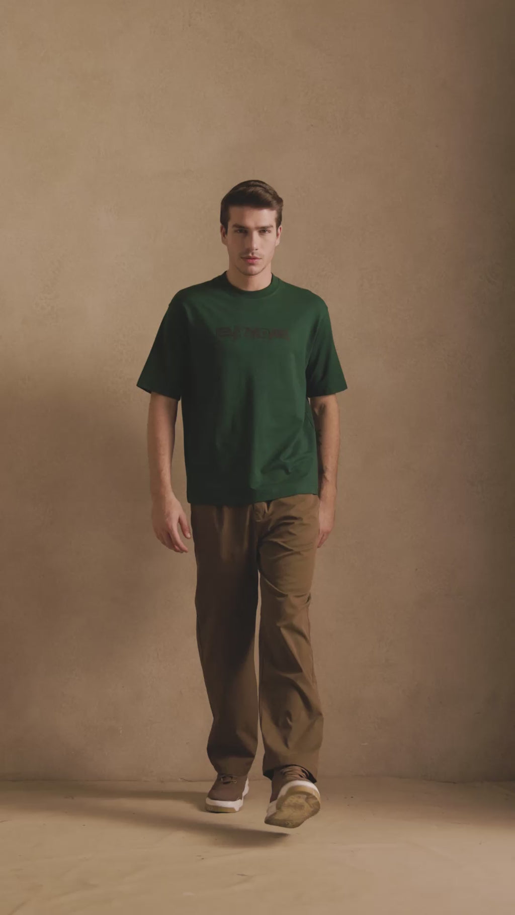THE BAMBOO CREW TSHIRT IN FOREST GREEN
