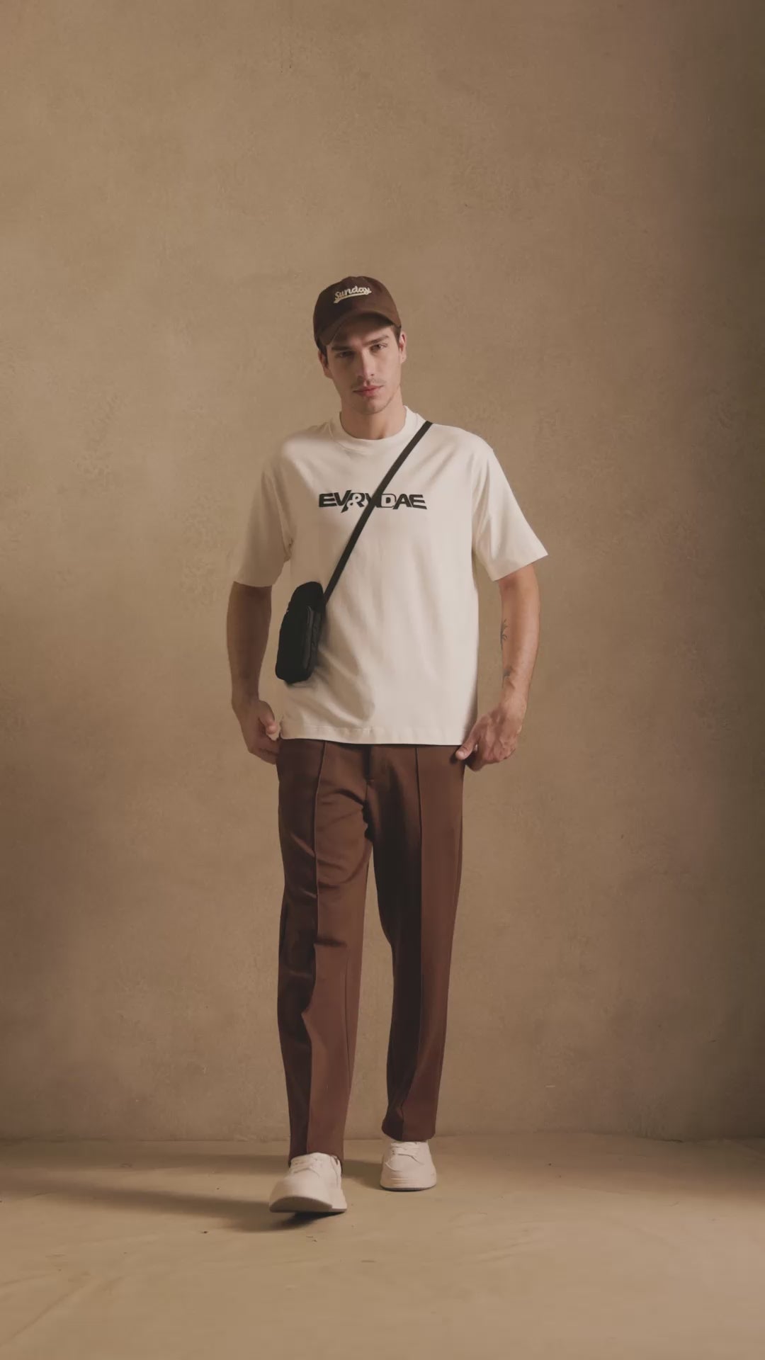 THE BAMBOO CREW TSHIRT IN OFF WHITE