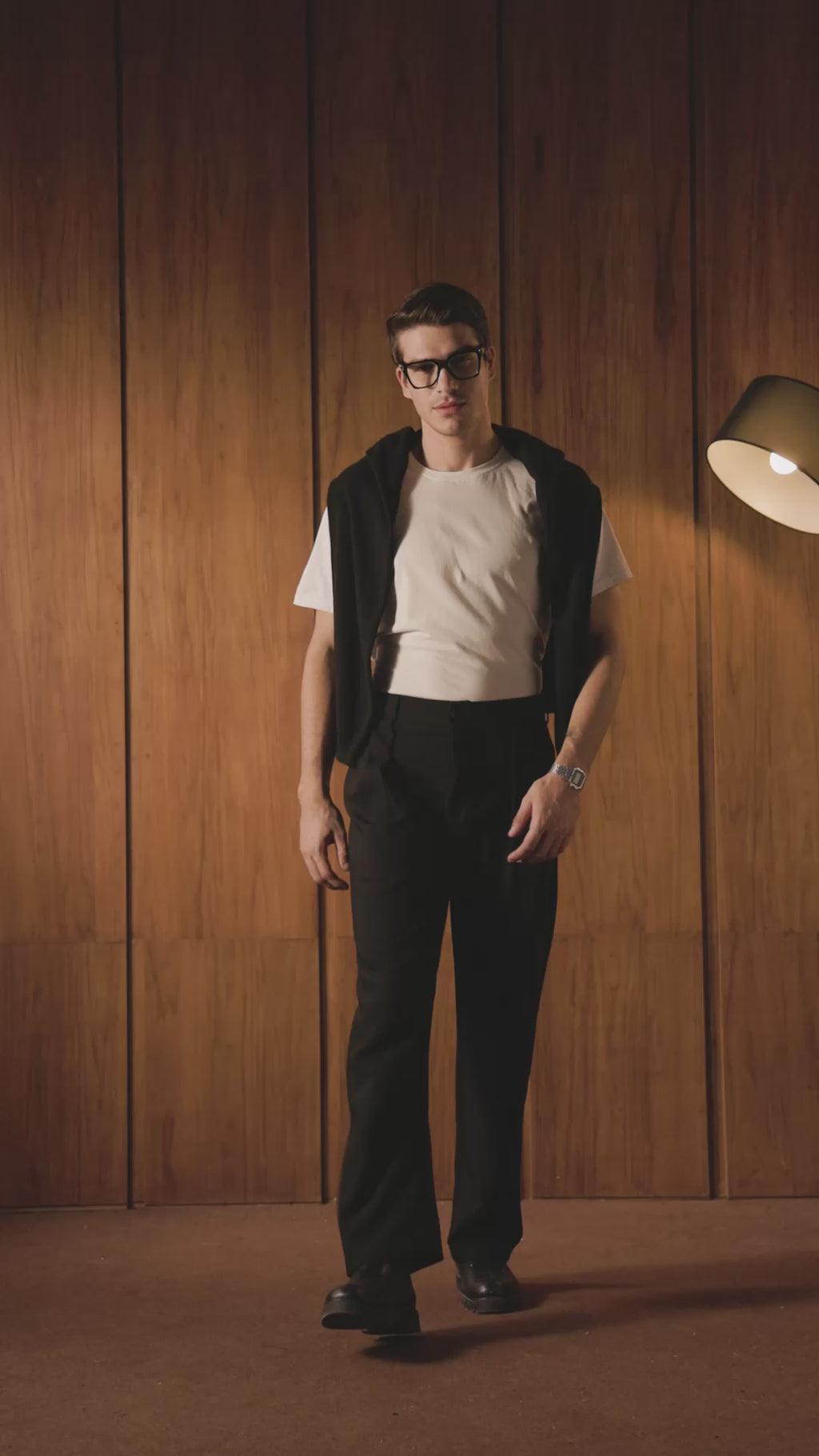 THE SEOUL PLEATED PANTS IN DEEP BLACK